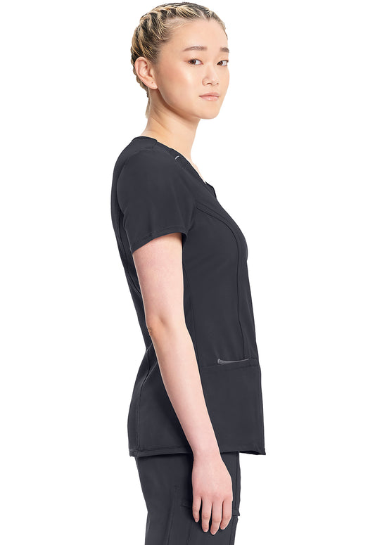 Women's 3-Pocket Round Neck Top 2624A