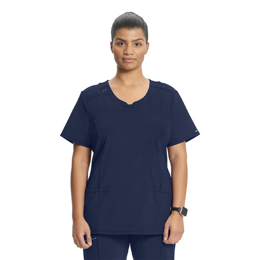 Women's 3-Pocket Round Neck Top (2624A)