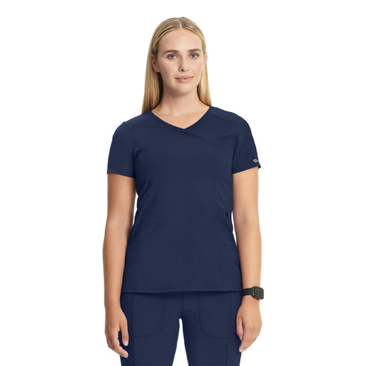 Women's 4-Pocket Mock Wrap Top (2625A)