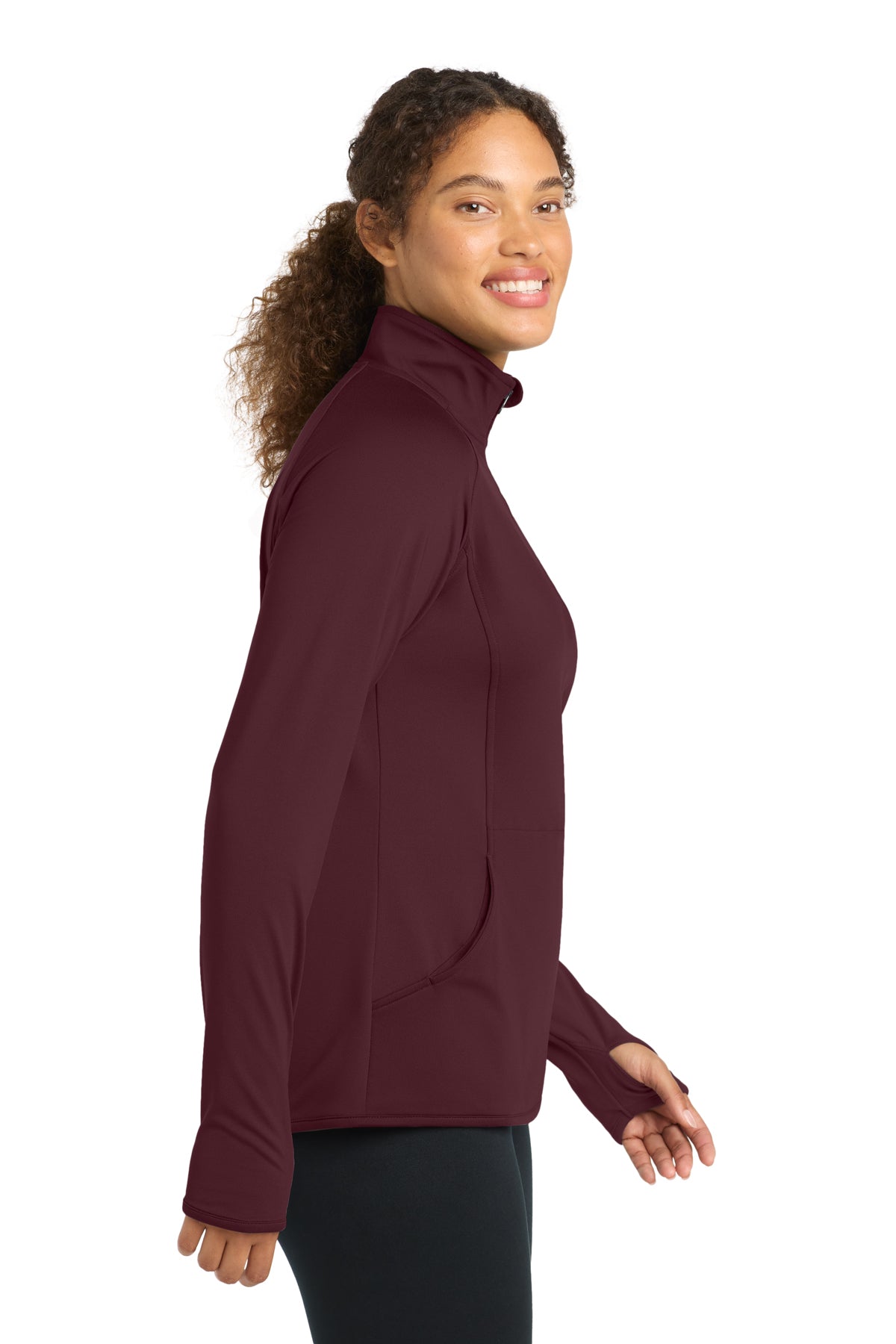 LST850 Ladies Sport-Wick® Stretch 1/4-Zip Pullover