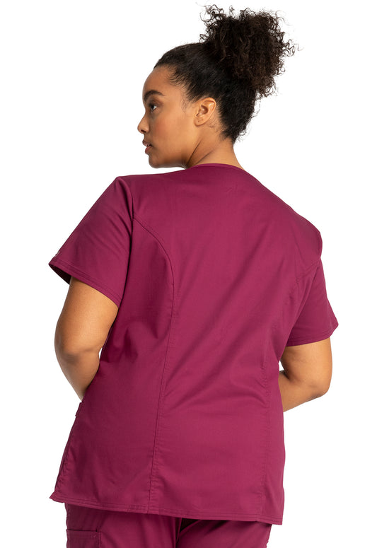 Women's 3 Pocket Mock Wrap Top