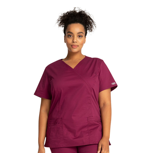 Women's 3 Pocket Mock Wrap Top