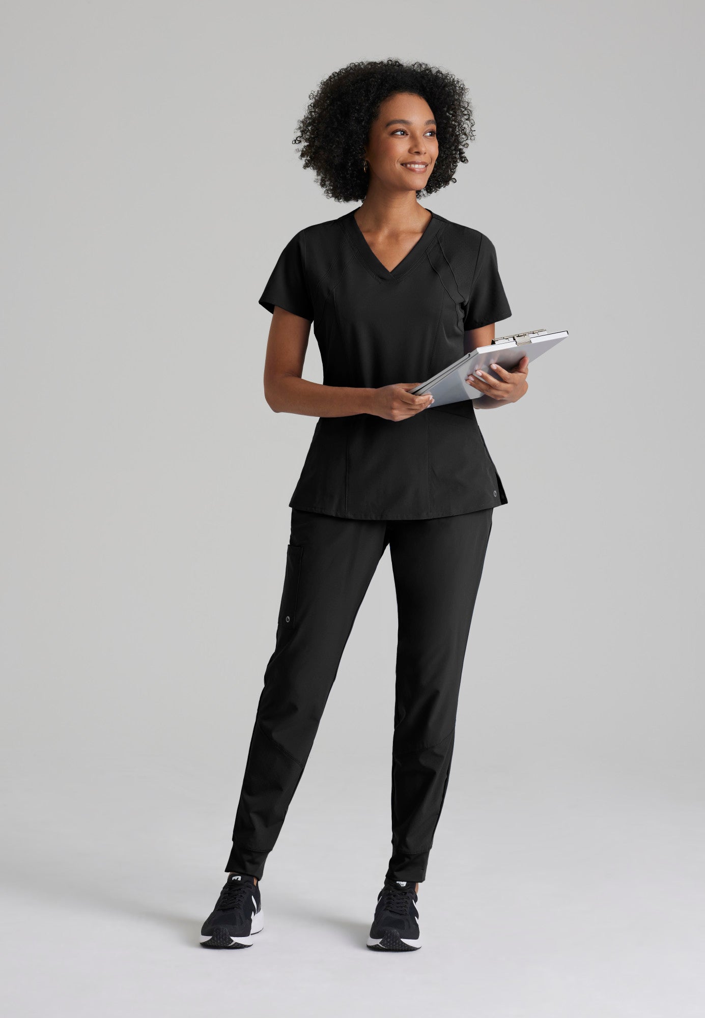 Women's Racer 4-Pocket Scrub Top 5105