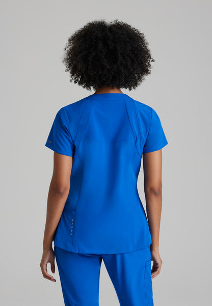 Women's Racer 4-Pocket Scrub Top 5105