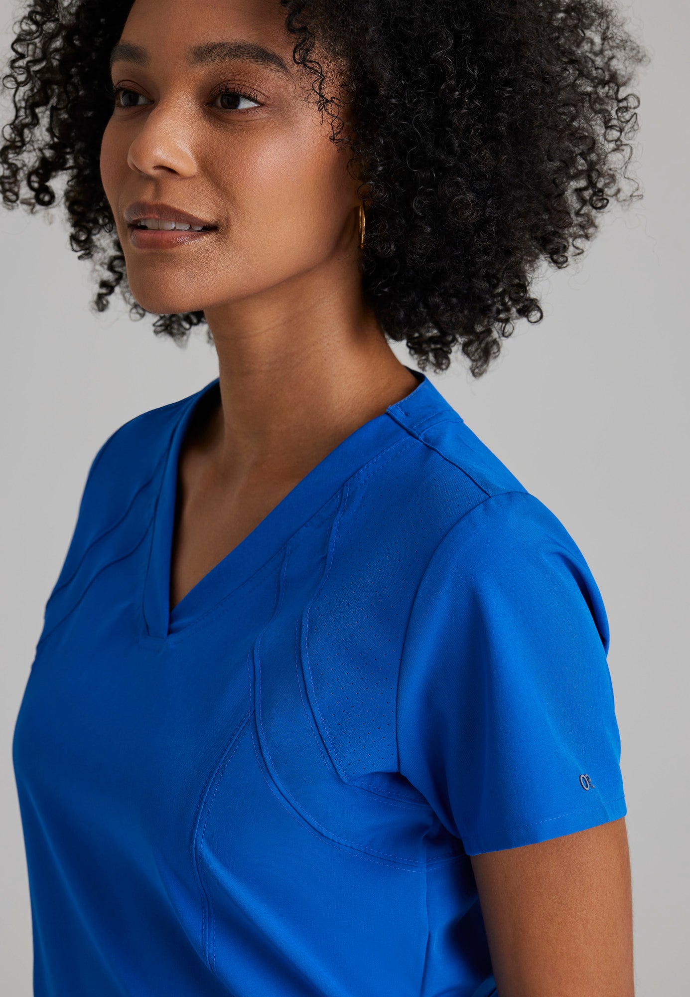 Women's Racer 4-Pocket Scrub Top 5105