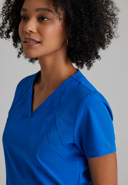 Women's Racer 4-Pocket Scrub Top 5105