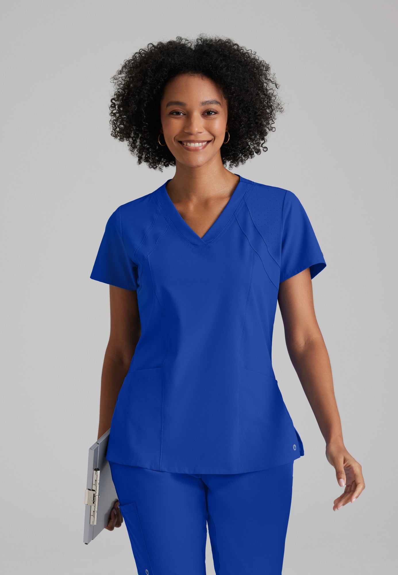 Women's Racer 4-Pocket Scrub Top 5105