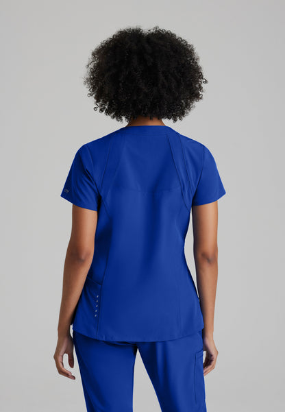 Women's Racer 4-Pocket Scrub Top 5105