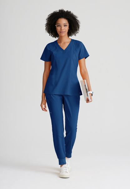 Women's Racer 4-Pocket Scrub Top 5105