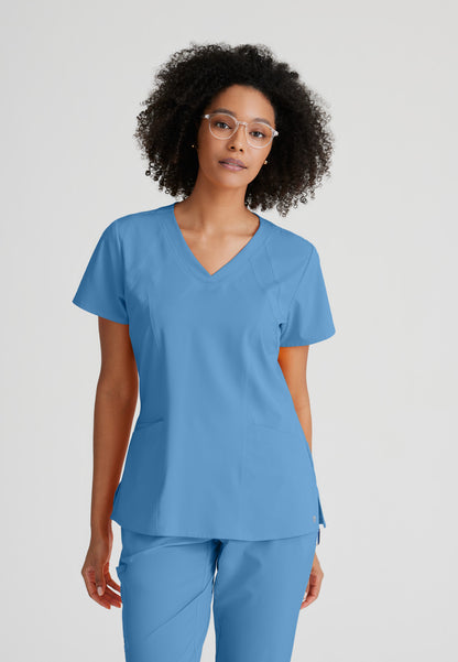 Women's Racer 4-Pocket Scrub Top 5105