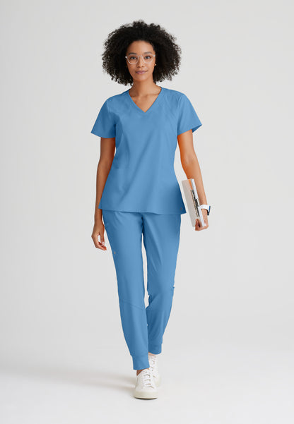 Women's Racer 4-Pocket Scrub Top 5105