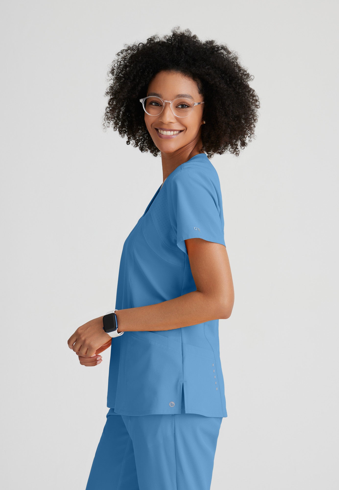 Women's Racer 4-Pocket Scrub Top 5105