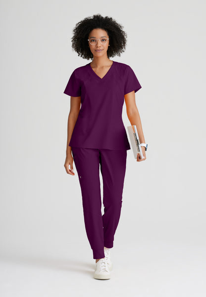 Women's Racer 4-Pocket Scrub Top 5105