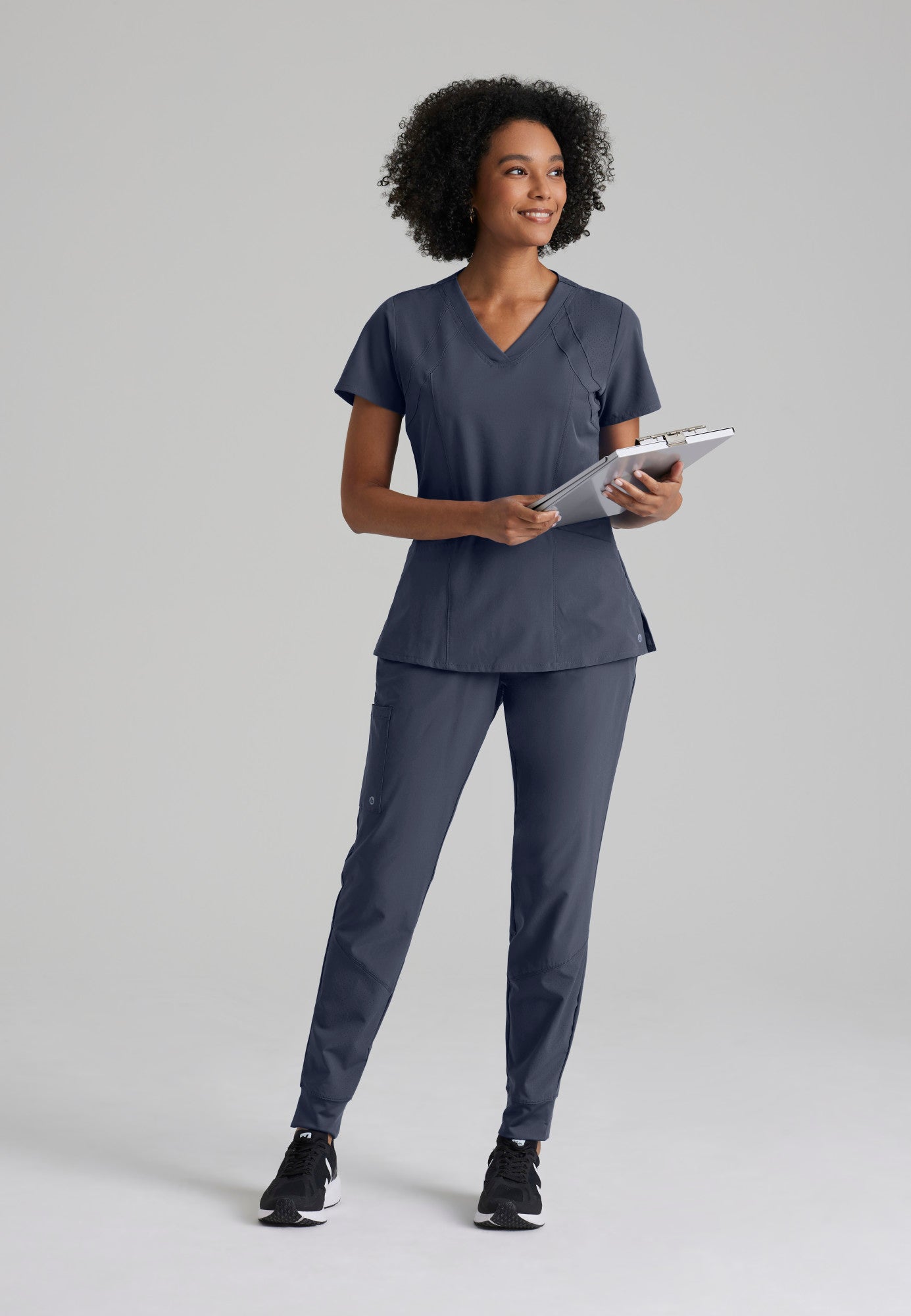 Women's Racer 4-Pocket Scrub Top 5105