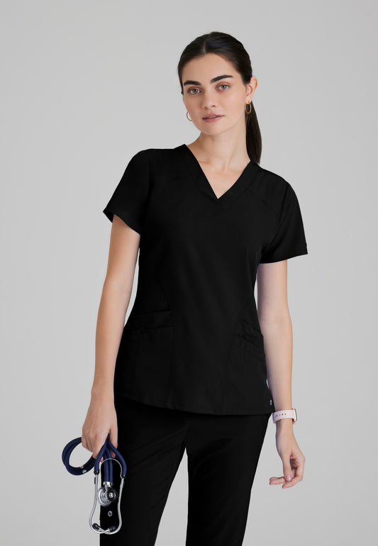 Women's Pulse Anti-Static V-Neck Scrub Top (5106)