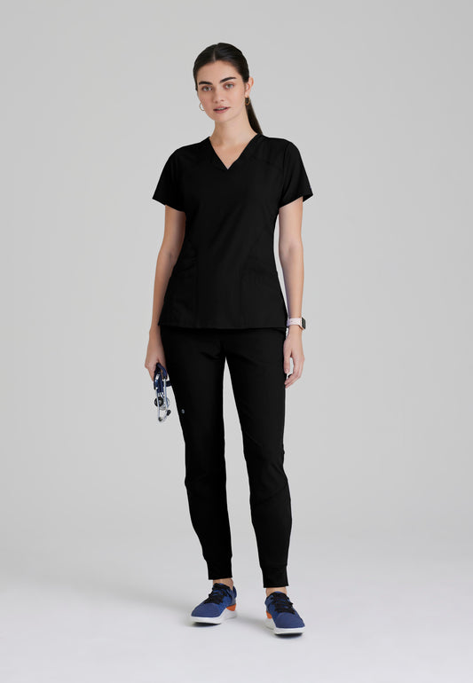Women's Pulse Anti-Static V-Neck Scrub Top (5106)