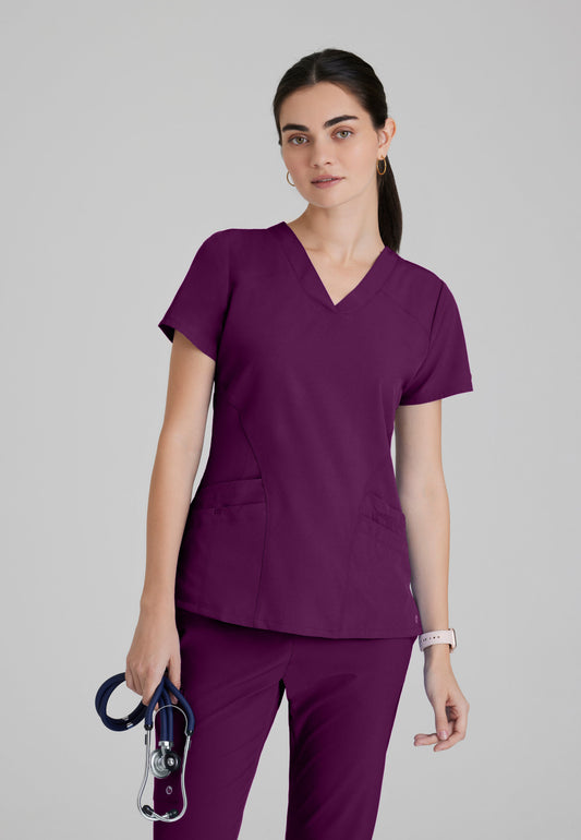 Women's Pulse Anti-Static V-Neck Scrub Top (5106)