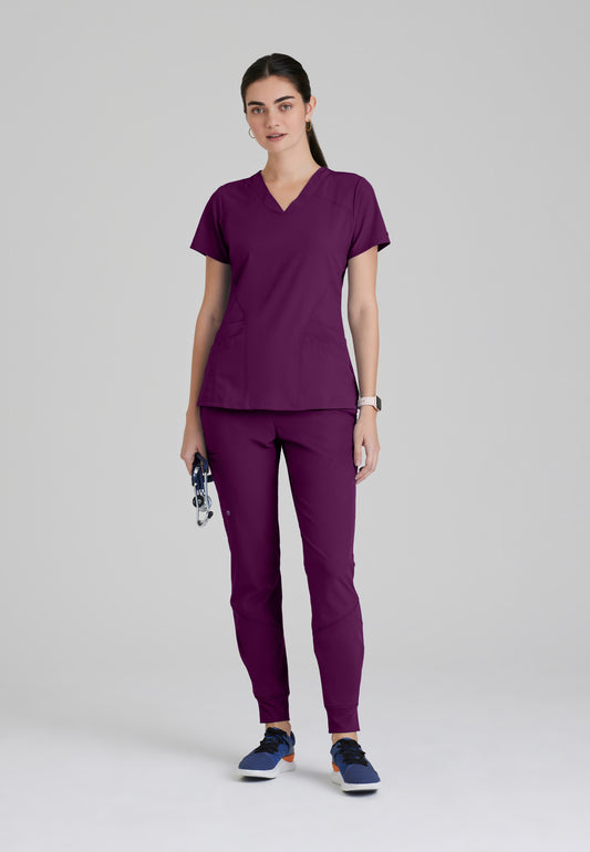 Women's Pulse Anti-Static V-Neck Scrub Top (5106)