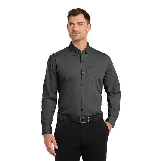 Long Sleeve Carefree Poplin Shirt