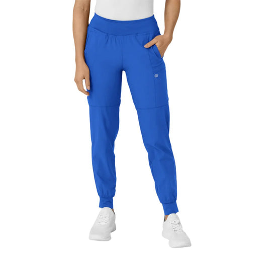 W123 Women's Comfort Waist Cargo Jogger Scrub Pant (5555)