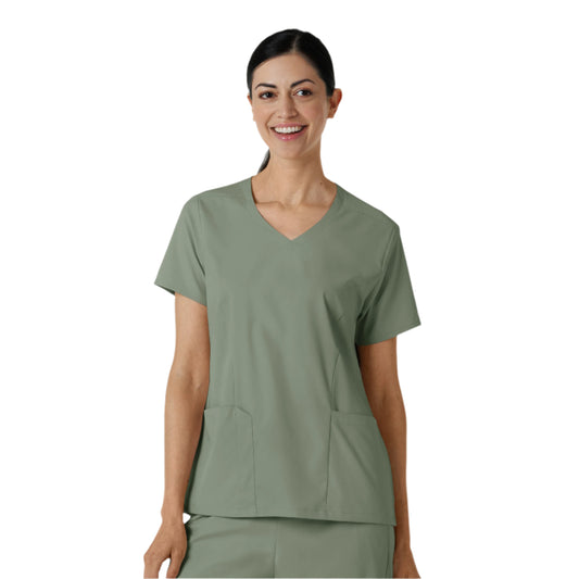 Boundless Women's 2-Pocket V-Neck Scrub Top 6251