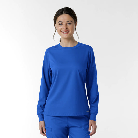Boundless Women's Classic Long Sleeve Scrub Top (6551)