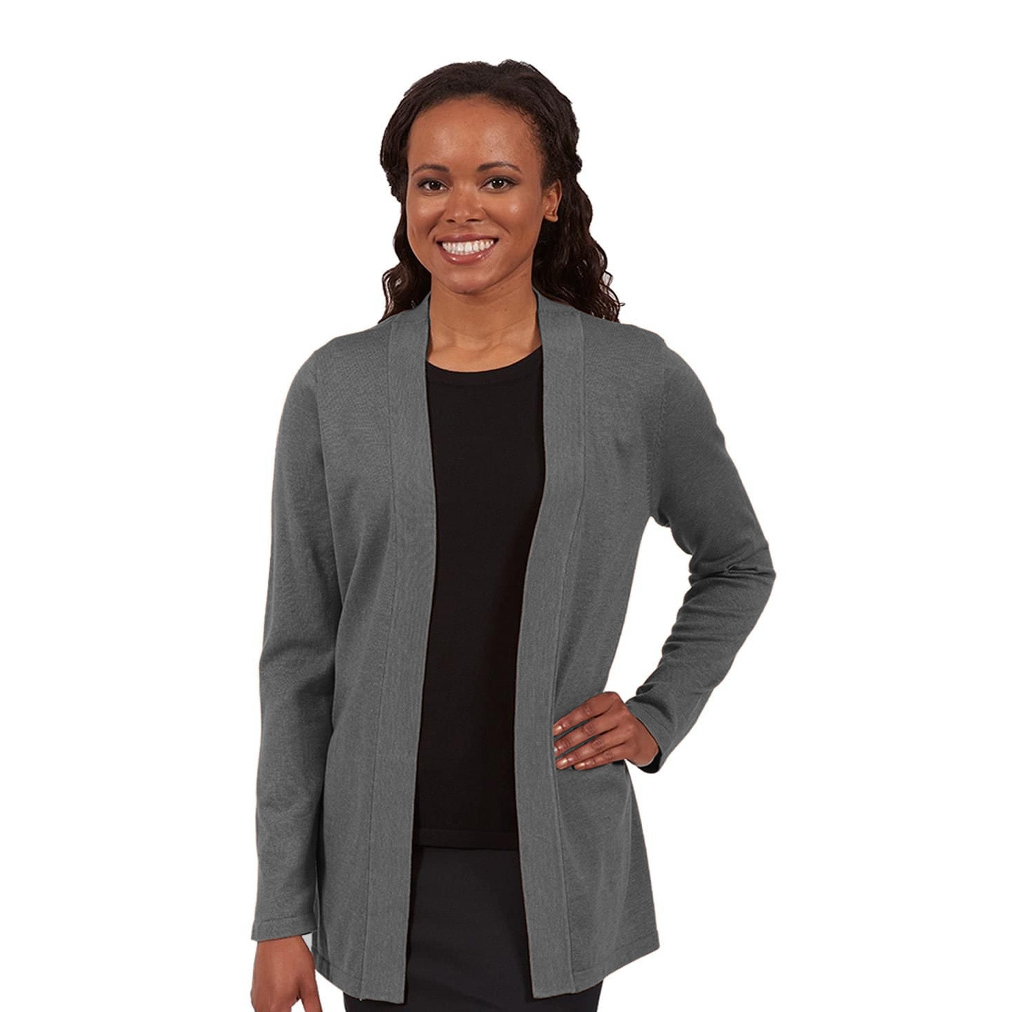 Women's Shirttail Open Cotton Cardigan – AU Teams