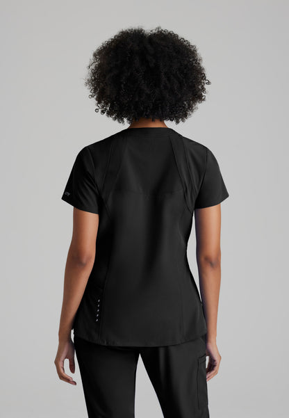 Women's Racer 4-Pocket V-Neck Top (5105)