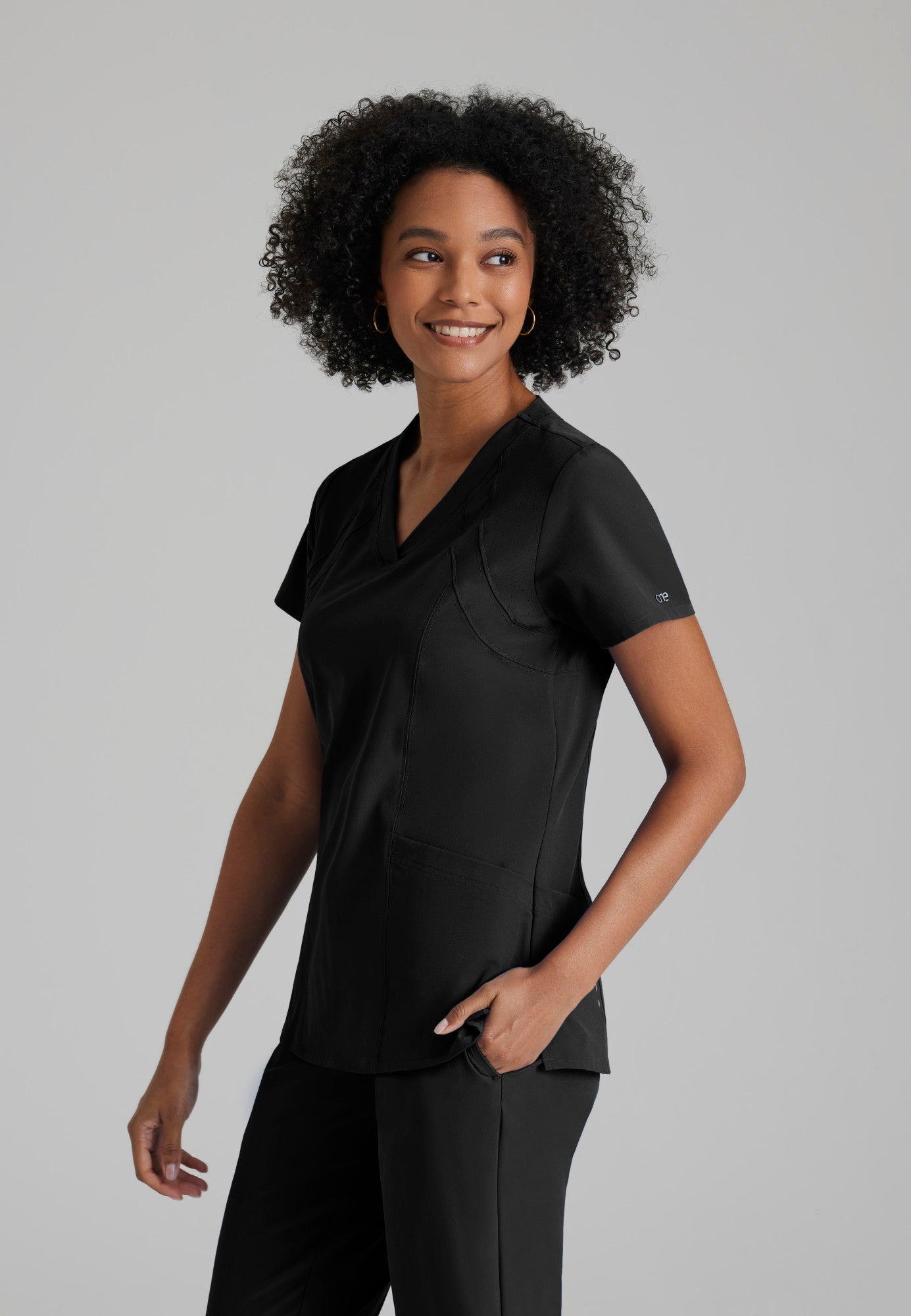 Women's Racer 4-Pocket V-Neck Top (5105)
