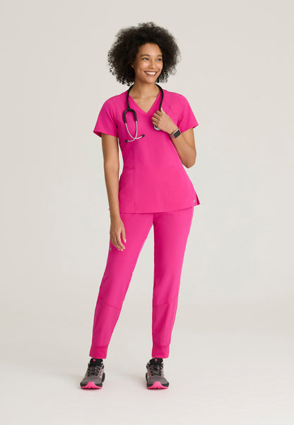 Women's Racer 4-Pocket V-Neck Top (5105)