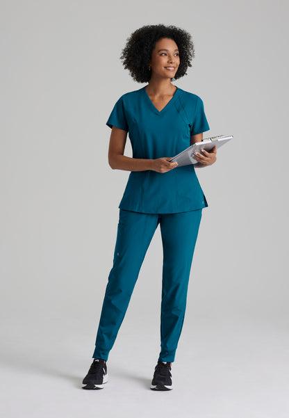 Women's Racer 4-Pocket V-Neck Top (5105)
