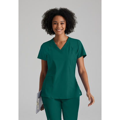 Women's Racer 4-Pocket V-Neck Top (5105)