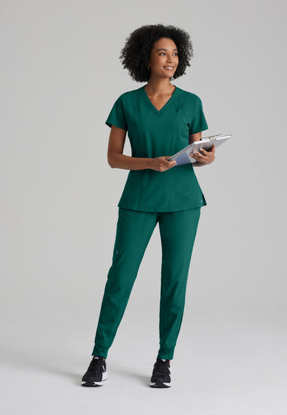 Women's Racer 4-Pocket V-Neck Top (5105)