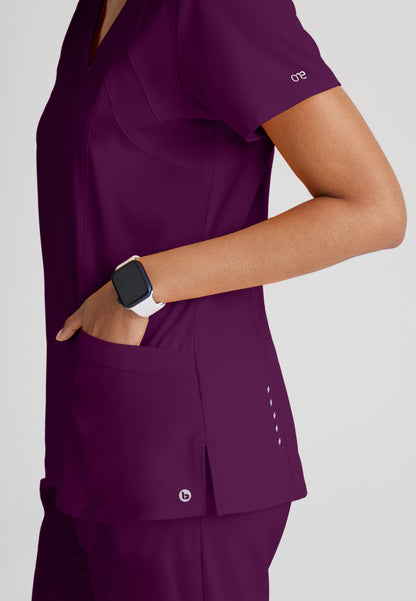 Women's Racer 4-Pocket Scrub Top 5105