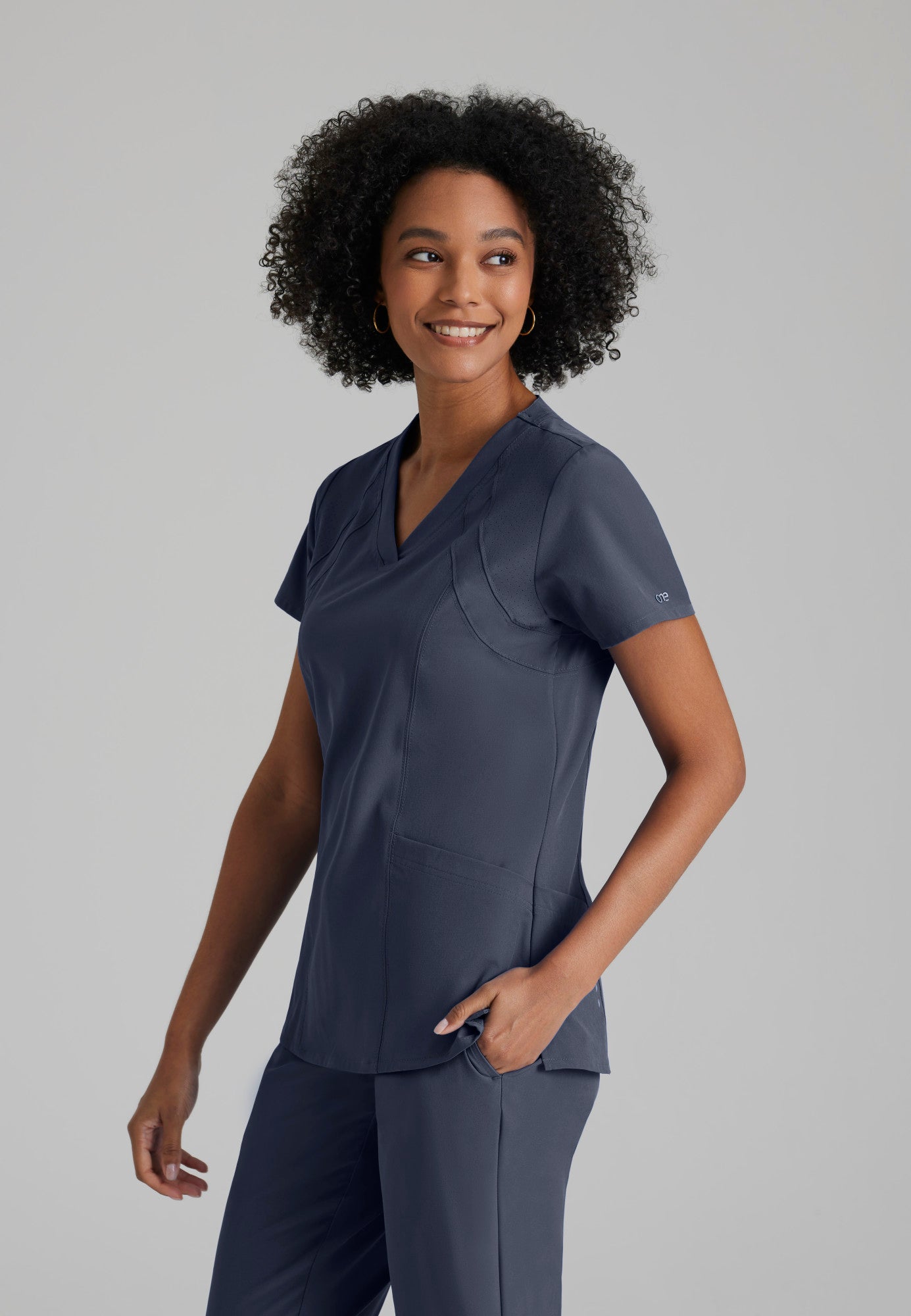 Women's Racer 4-Pocket V-Neck Top (5105)