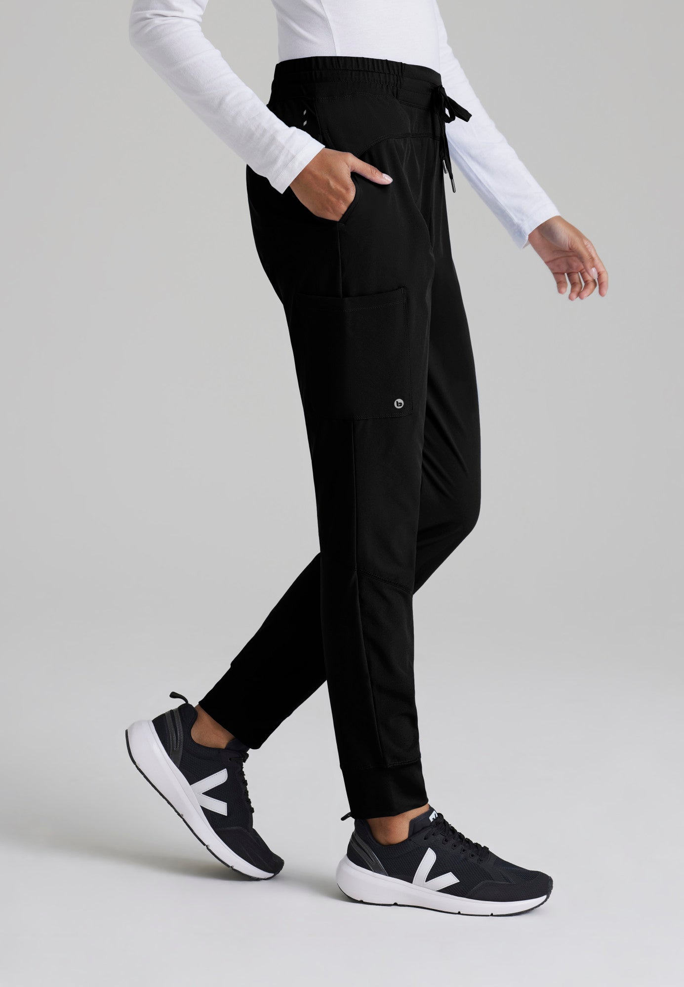 Women's Boost 3-Pocket Mid-Rise Lightweight Scrub Jogger (BOP513)