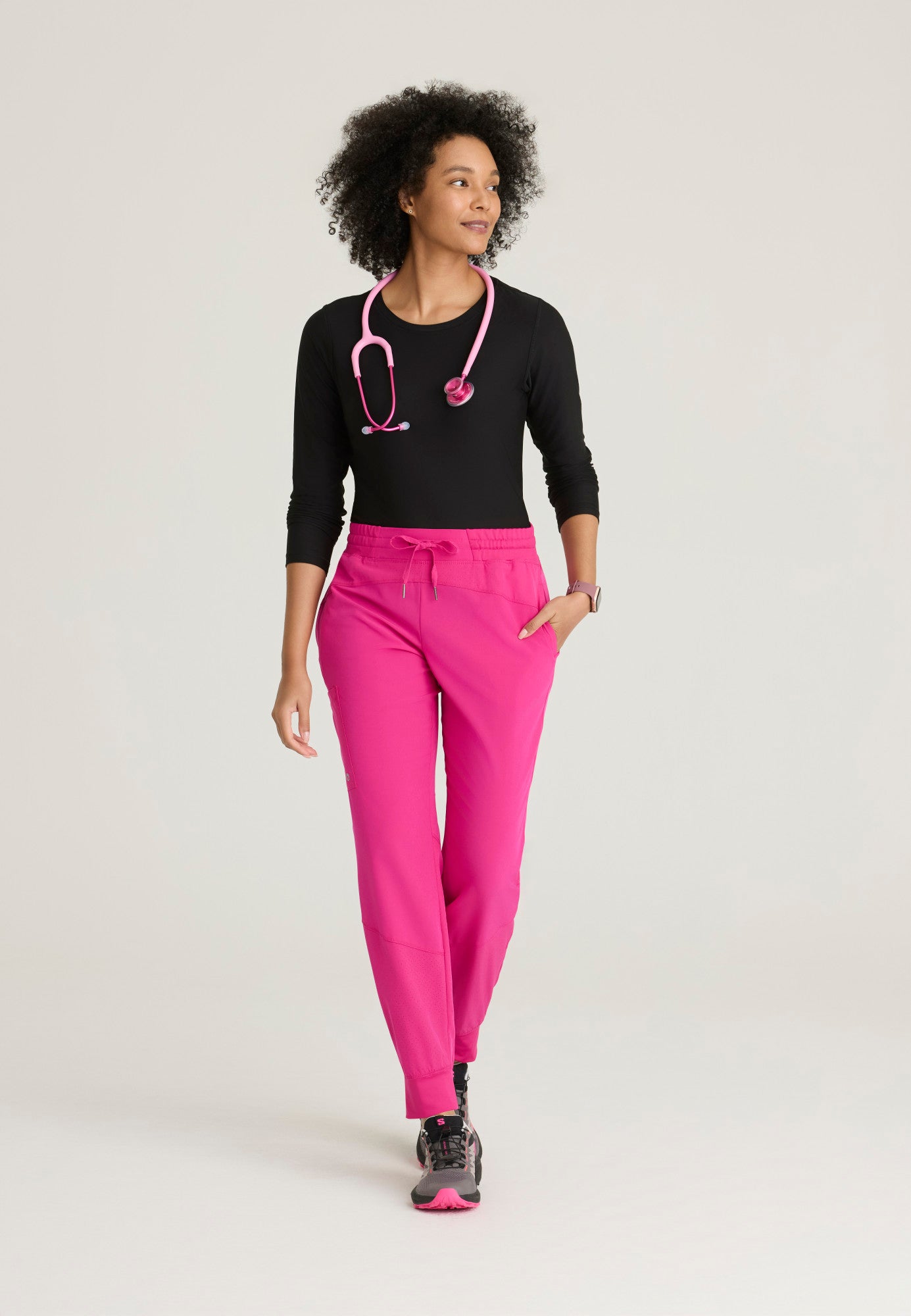 Women's Boost 3-Pocket Mid-Rise Lightweight Scrub Jogger (BOP513)