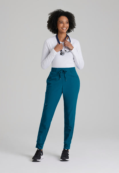 Women's Boost 3-Pocket Mid-Rise Lightweight Scrub Jogger (BOP513)