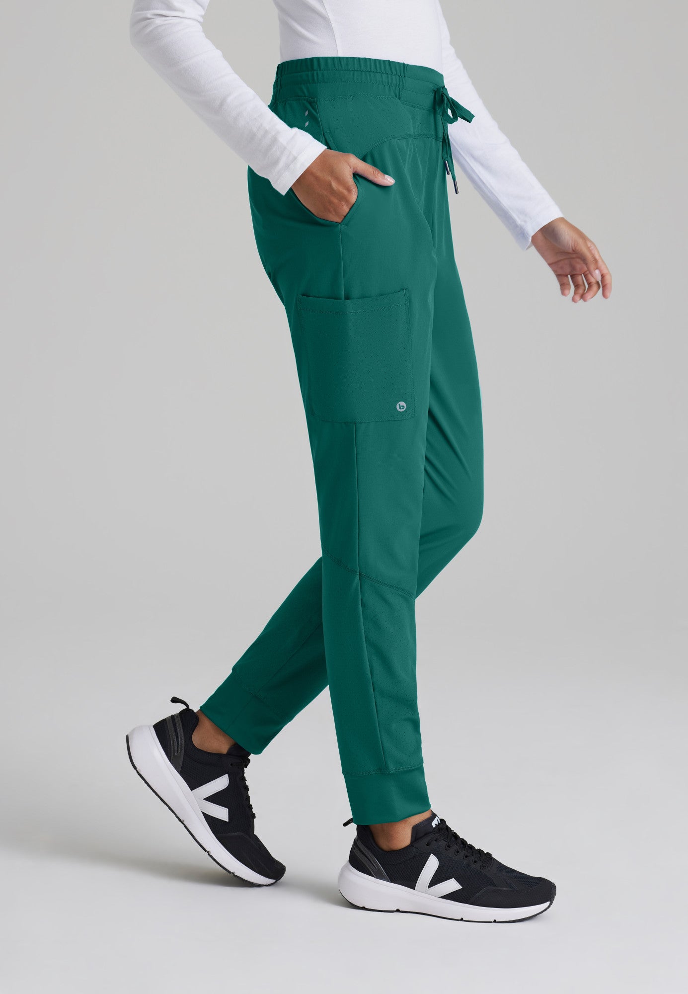 Women's Boost 3-Pocket Mid-Rise Lightweight Scrub Jogger (BOP513)