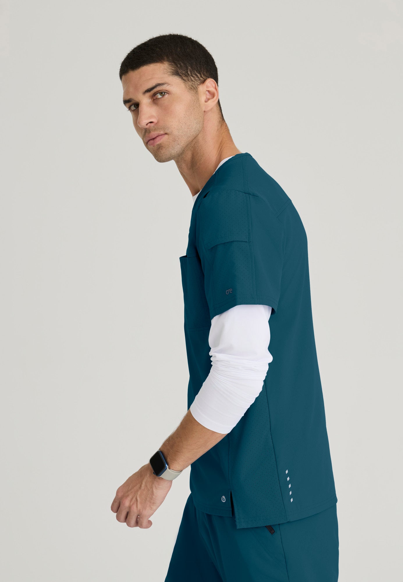 Men's Velocity 2 Pocket Ribbed V-neck Top (BOT195)