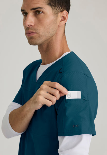 Men's Velocity 2 Pocket Ribbed V-neck Top (BOT195)