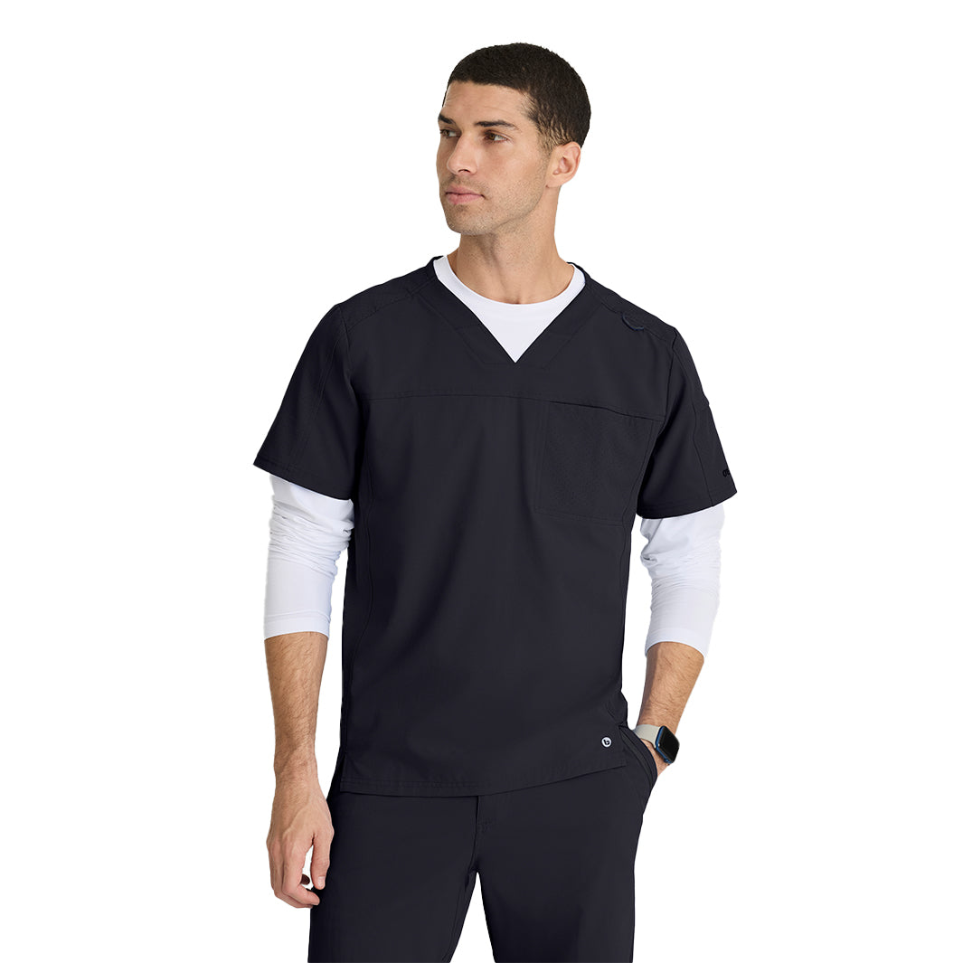 Men's Velocity 2 Pocket Ribbed V-neck Top (BOT195)