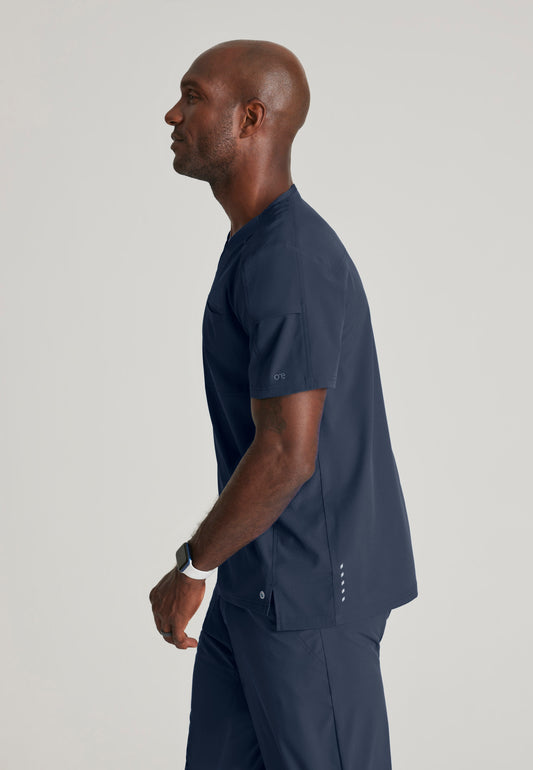 Men's Velocity 2 Pocket Ribbed V-neck Top (BOT195)