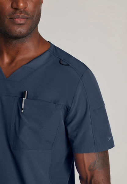 Men's Velocity 2 Pocket Ribbed V-neck Top (BOT195)