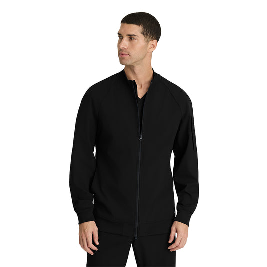 Men's Amplify 3-Pocket Knit Neck Bomber Warm-Up Jacket (BOW883)