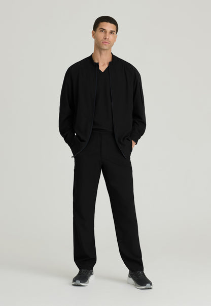 Men's Amplify 3-Pocket Knit Neck Bomber Warm-Up Jacket (BOW883)
