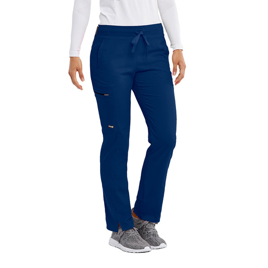 Women's Kim 3-Pocket Mid-Rise Straight Leg Scrub Pant (GRSP500)