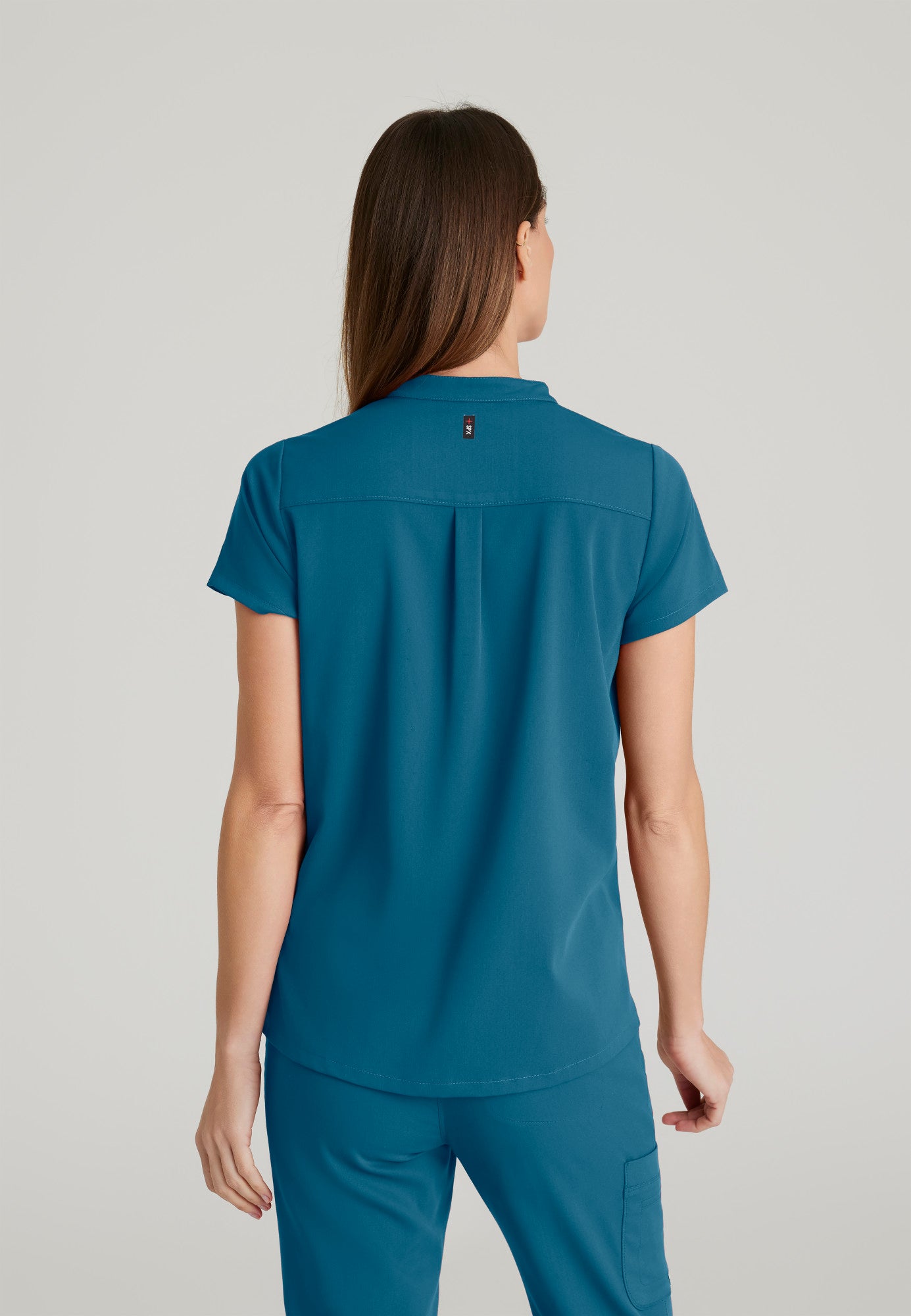 Women's 2 Pocket Banded Collar Top (GRST230)
