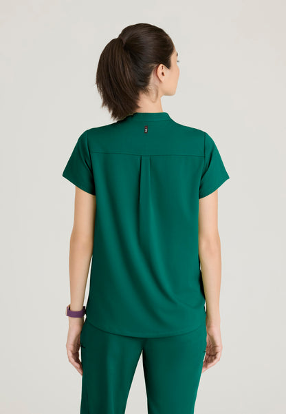 Women's 2 Pocket Banded Collar Top (GRST230)