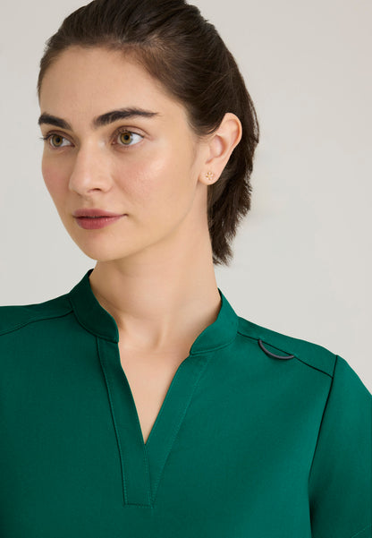 Women's 2 Pocket Banded Collar Top (GRST230)